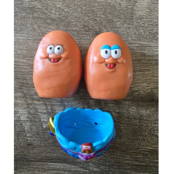 McDonald's Other - Vintage McDonalds Happy Meal McNugget Buddies Figures with Blue Wave Base Set